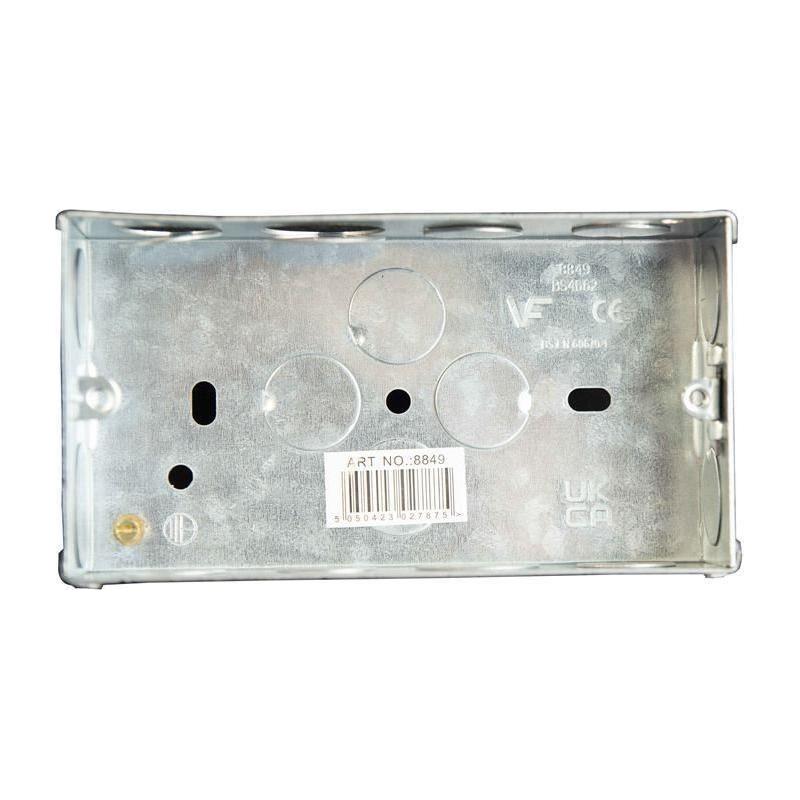 Dencon Metal Back Box 2-Gang 35mm Dencon - Town Tools