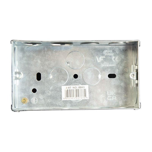 Dencon Metal Back Box 2-Gang 35mm Dencon - NN4 Online