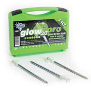 Blue Diamond Glow Hard Ground Tent & Awning Pegs (Case of 20) Heavy Duty PEG222 Blue Diamond  - Dynamic Drive