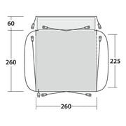 Outwell Milestone Lux Poled Driveaway Campervan Awning Outwell - Dynamic Drive