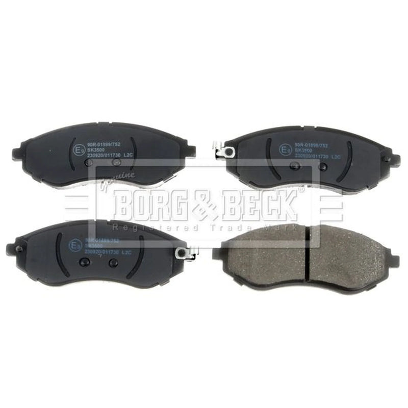 Borg & Beck Front Brake Vented Discs & Pads fits Chevrolet Kalos 2005 on 1.4