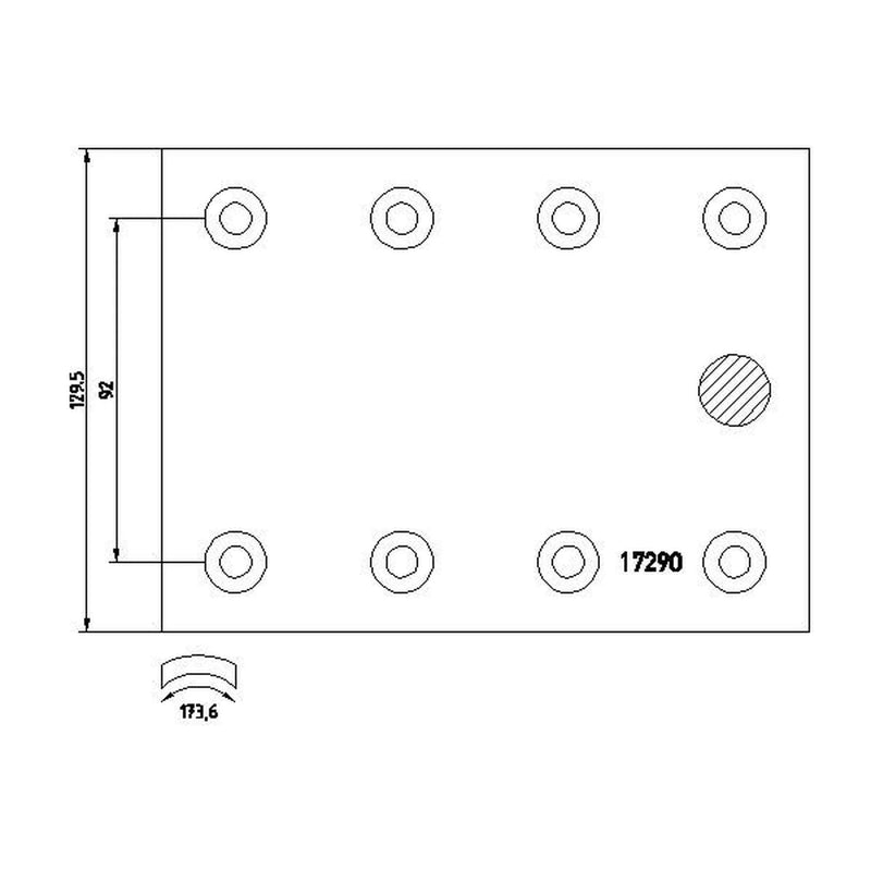Textar Textar Cv Brake Lining Set 1729006