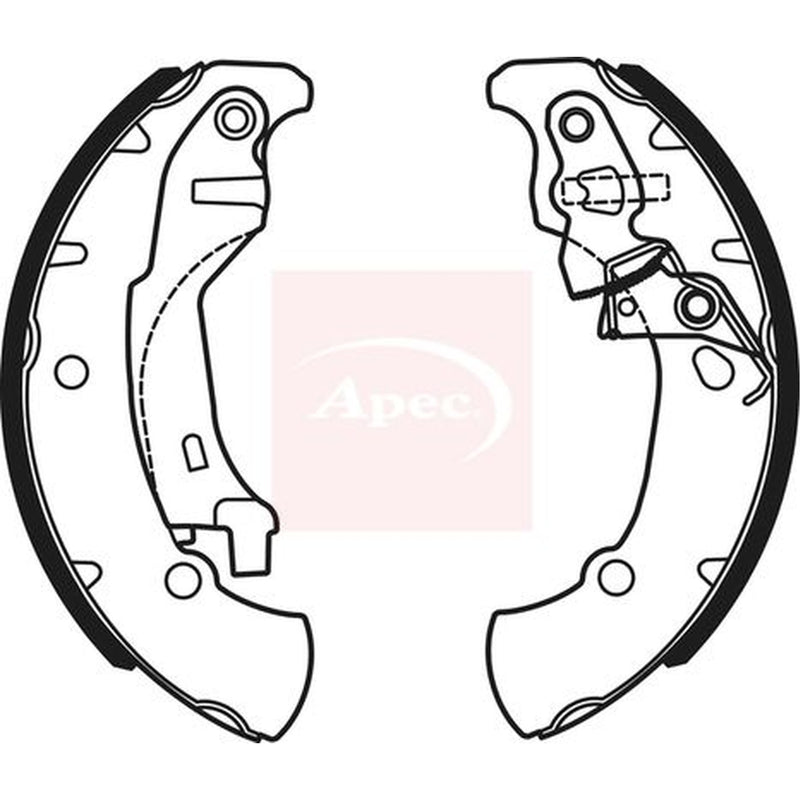 Apec Brake Shoe Set Axle Kit fits Daihatsu Hijet 1994-1998 1.0 1.2