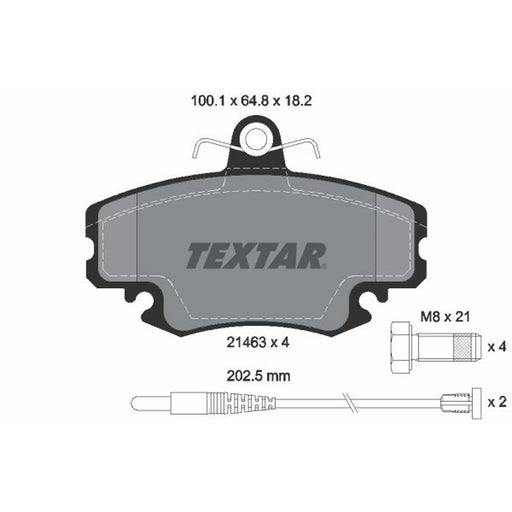 Textar Front Brake Pad Set 2146304
