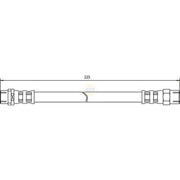 NAPA Brake Hydraulic Hose Line Rear fits BMW 3 1988-2000 3.0 3.2