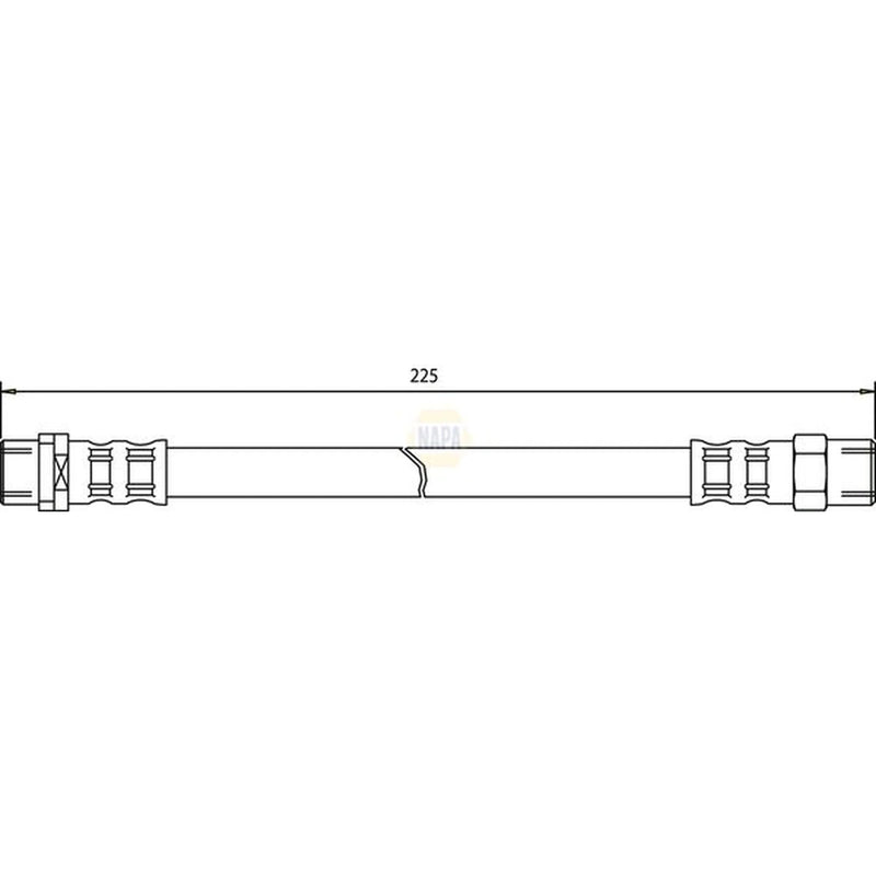 NAPA Brake Hydraulic Hose Line inner NBH1268