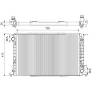 Valeo Engine Radiator 701853