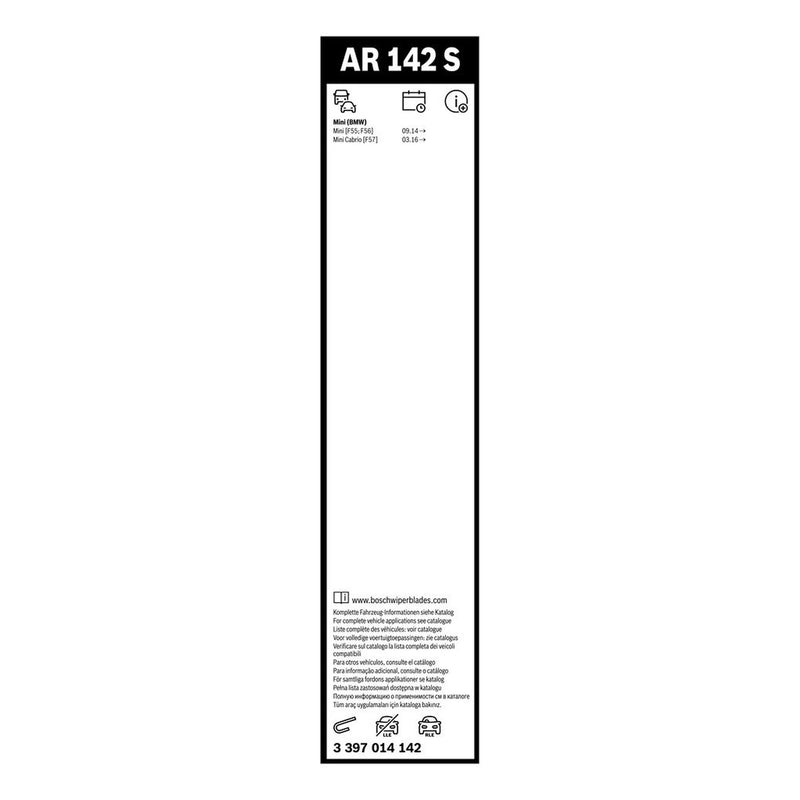 Bosch Aerotwin Front Wiper Blade Set 475mm + 450mm — AR14 fits Abarth 124 Spider