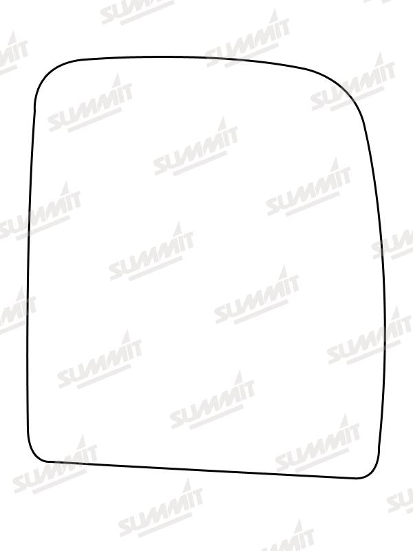 Summit Heated Base Plate With Commercial Mirror Glass fits Fiat Scudo, Cit Jumpy, Peugeot Expert RHS Summit - Bars 4 Cars