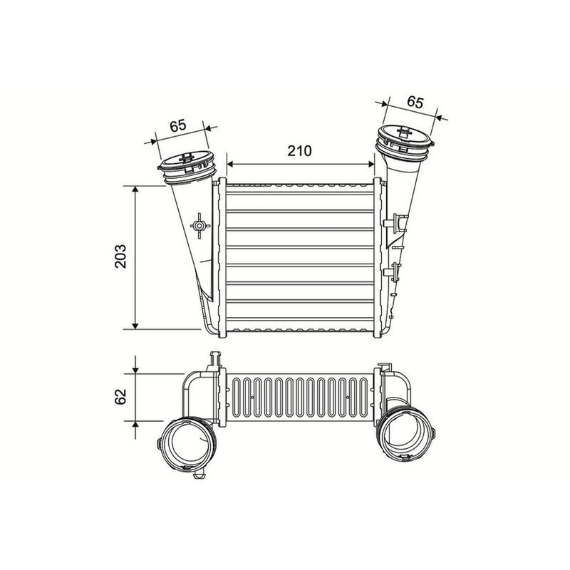 Valeo Intercooler (Charge Air Cooler) 822982