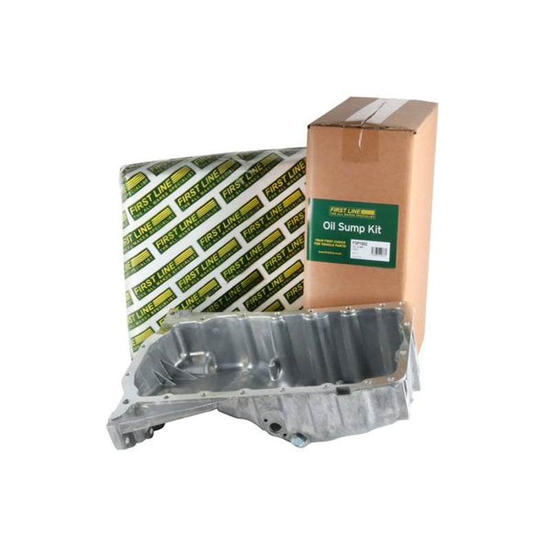 First Line Engine Oil Sump Pan Aluminium fits Audi A4 B5 1994-2001 1.6 1.8 1.9