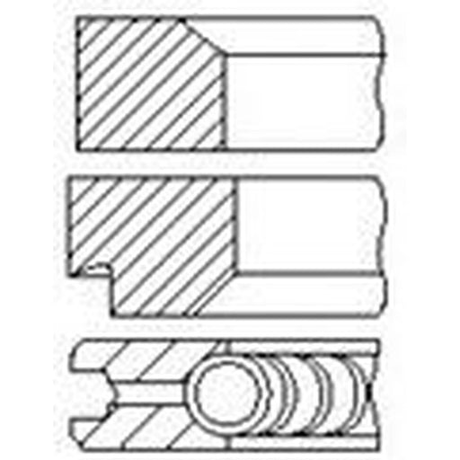 FAI Piston Ring Kit (1CYL) PR70-000 12 05 02 1 PR70-000