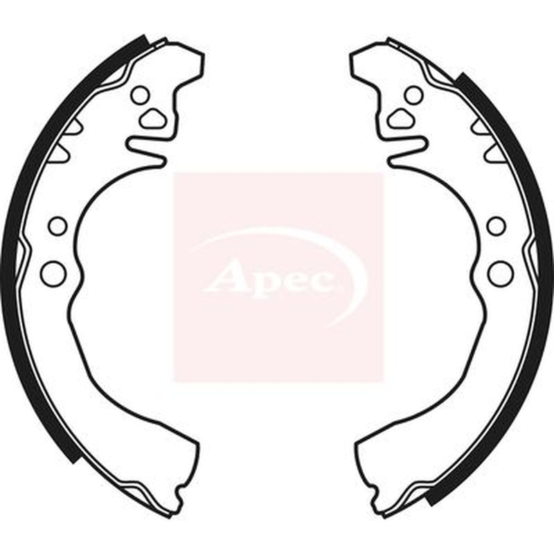 Apec Brake Shoe Set Axle Kit fits Daihatsu Naked 1999-2005 0.7