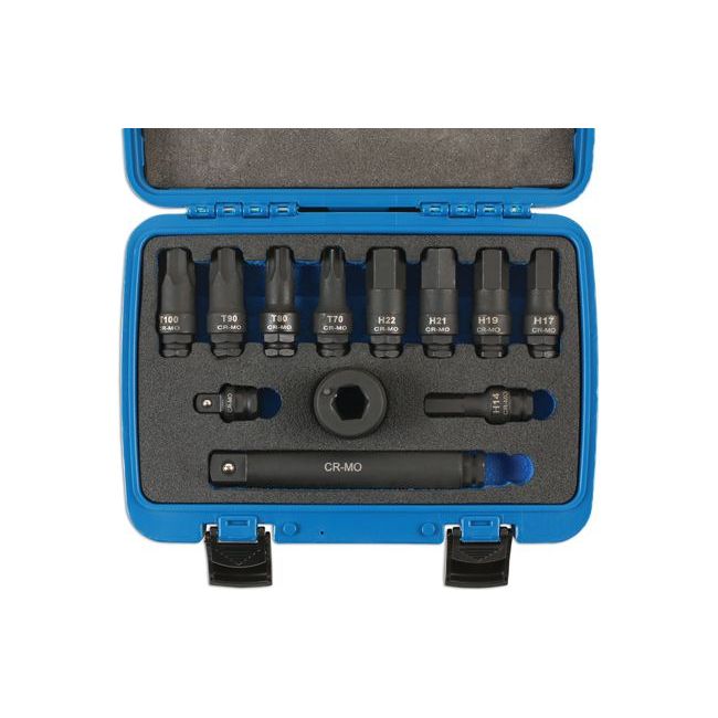 Laser Heavy Duty Impact Socket Bit Set 3/4"D 12pc 7690 Laser - Dynamic Drive