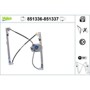 Valeo Electric Window Regulator Lifter Right Front 851337