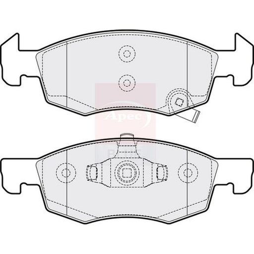 Apec Front & Rear Brake Discs & Pads fits Opel Corsa E Hatchback 2014 on 1.4