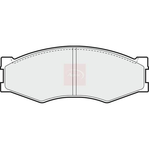 Apec Front Brake Pad Set fits Nissan Bluebird 1983-1992 1.6 1.8 2.0