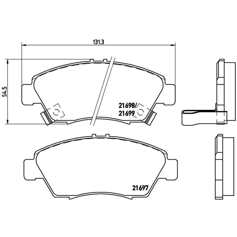 Brembo Front & Rear Brake Discs & Pads fits Honda Civic 1991-1995 1.6