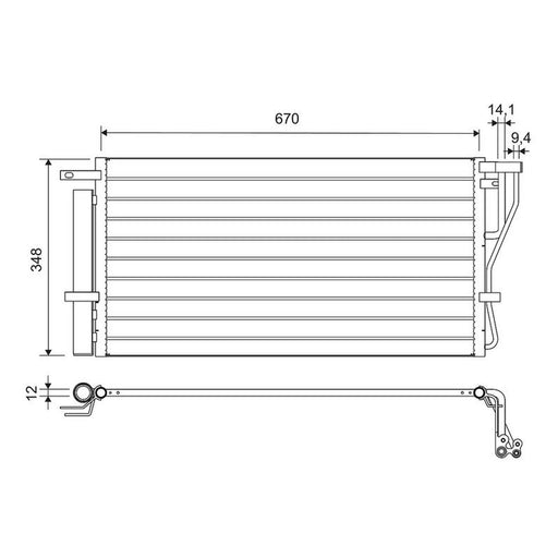 Valeo Air Conditioning Condenser 814488