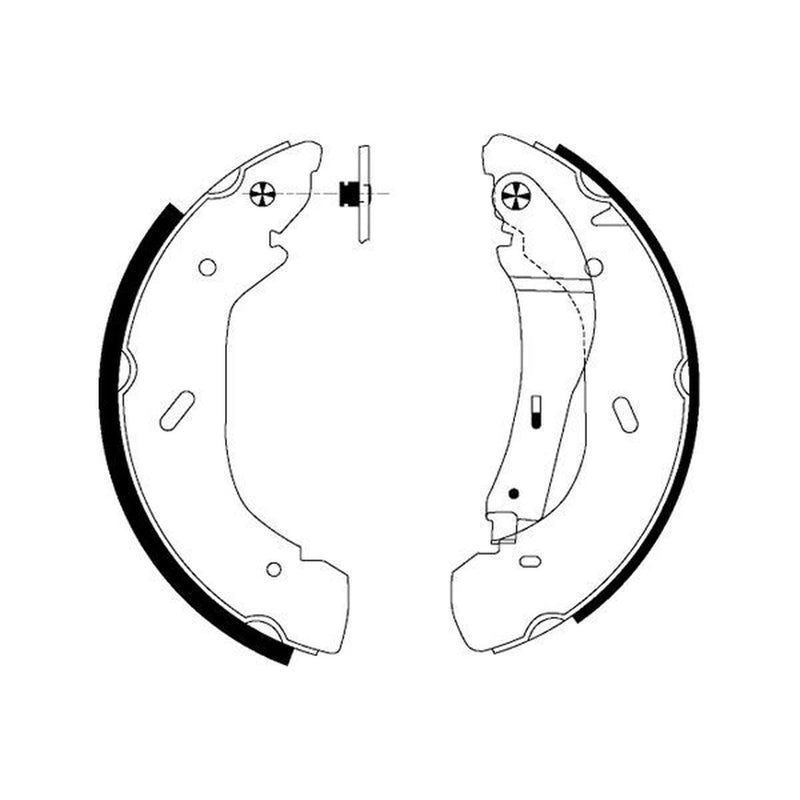 Mintex Brake Shoe Set Axle Kit fits Ford Transit 2000-2006 2.0 2.3 2.4