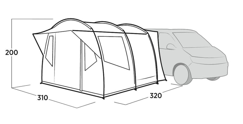 Easy Camp Reine Driveaway Awning Grey Easy Camp - Dynamic Drive