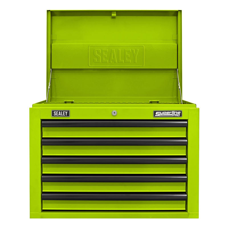 Superline Pro Superline PRO Topchest 5 Drawer - Green/Black AP26059THV Superline Pro - Dynamic Drive