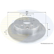 Comline Front & Rear Brake Discs & Pads fits Toyota Verso 2009-2018 2.2