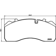 DON Front & Rear Pads fits Alexander Dennis Enviro200 2004-2015