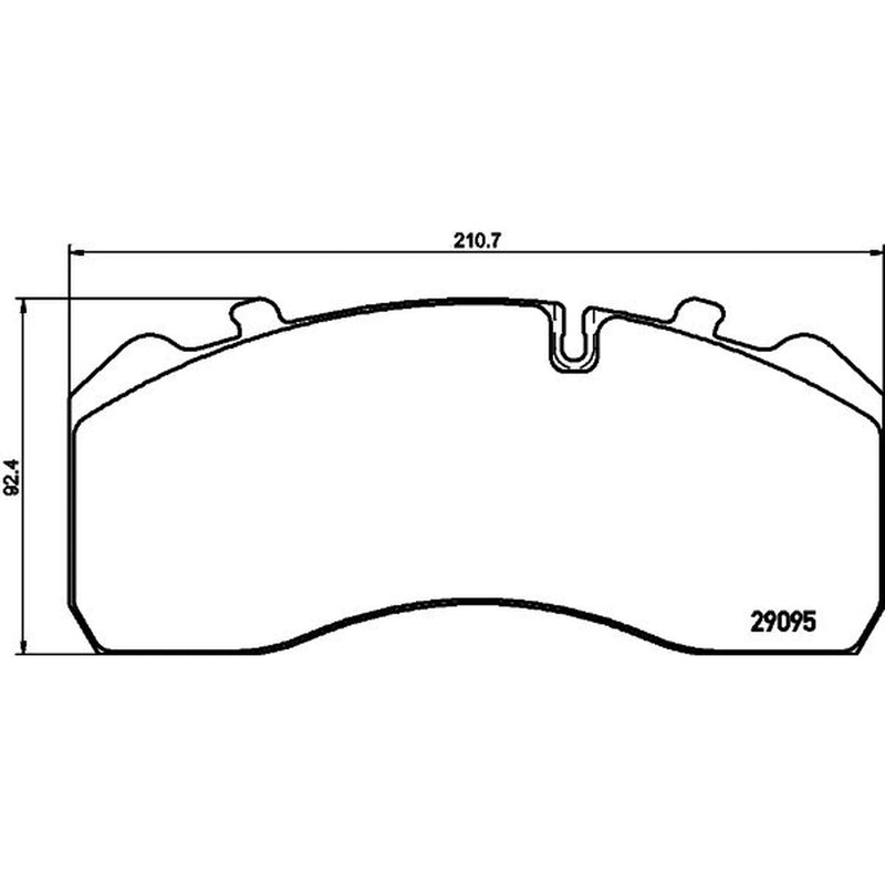 DON Front & Rear Pads fits Alexander Dennis Enviro200 2004-2015