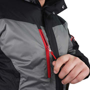 Tool Connection Waterproof Lightweight Padded Jacket - Black/Grey - S LCJKT446-S Lee Cooper - Dynamic Drive