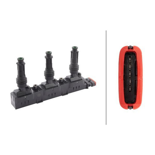 Hella Ignition Coil Pack fits Opel Agila A 2000-2007 1.0