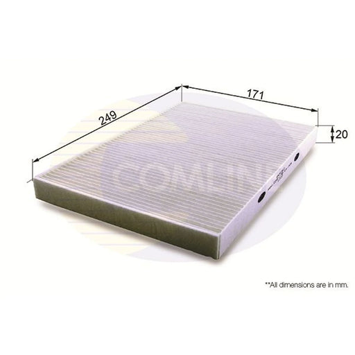 Comline Cabin Air Filter (Pollen Filter) fits Hyundai I30 2007-2012 1.4 1.6 2.0