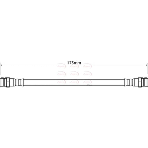 Apec Brake Hydraulic Hose Line Rear HOS4284