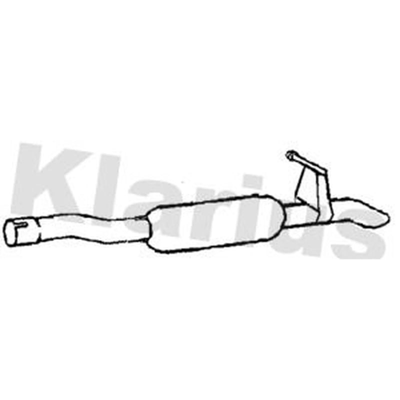 Klarius Box With Tail Pipe Rear fits Citroën Berlingo Box Body/Mpv 2010-2021 1.6