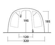 Outwell Denver 5 Pole Tent Green 5 Person Outwell - Dynamic Drive