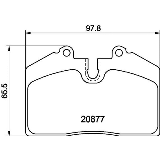 Mintex Rear Brake Pad Set fits Audi 80 B4 1994-1995