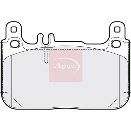 Apec Front Brake Pad Set fits Mercedes-Benz S-Class 2014-2017 222.004 222.104