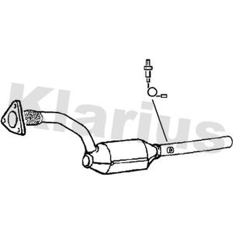 Klarius Catalyst Type Approved With Pipe Front fits Renault Laguna II 2001-2007
