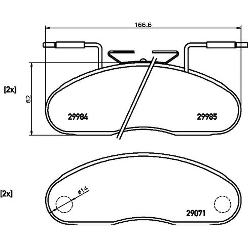 Mintex Front Brake Pad Set fits Renault Trucks B 1983-1992