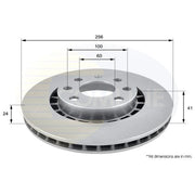 Comline Front & Rear Brake Discs & Pads fits Vauxhall Vectra 1995-2003