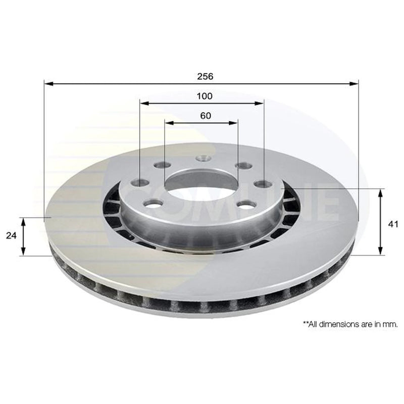 Comline Front & Rear Brake Discs & Pads fits Vauxhall Vectra 1995-2003
