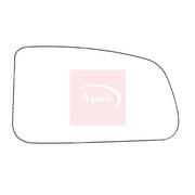 Apec Exterior Wing Mirror Glass Right fits Kia Rio I 2000-2005 1.3 1.5