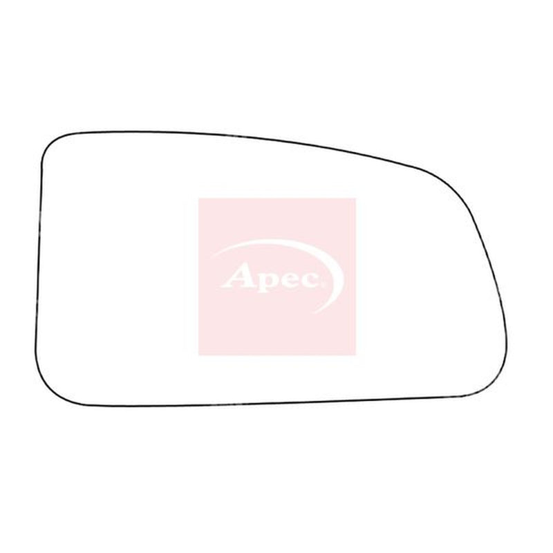 Apec Exterior Wing Mirror Glass Right fits Kia Rio I 2000-2005 1.3 1.5