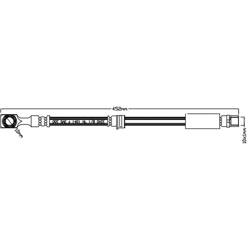 Juratek Brake Hydraulic Hose Line Right JBH1130