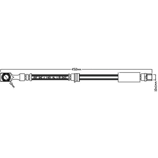 Juratek Brake Hydraulic Hose Line Right JBH1130