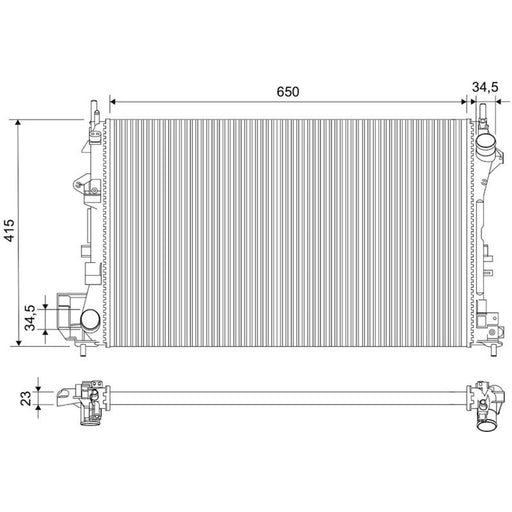 Valeo Engine Radiator 732879