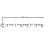 Apec Brake Hydraulic Hose Line Front fits Audi A1 2011-2018 1.4 2.0