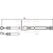 Apec Brake Hydraulic Hose Line Front Right fits Hyundai Accent II 2000-2005