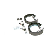 Bosch Brake Shoe Set Axle Kit fits Mitsubishi Colt VI 2004-2012 1.1 1.3 1.5