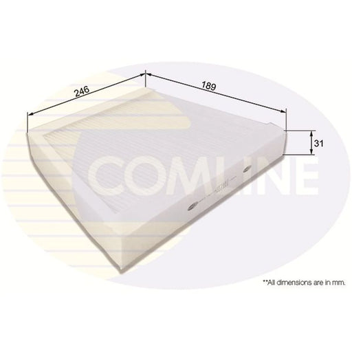 Comline Cabin Air Filter (Pollen Filter) fits Mercedes-Benz E-Class 2002-2008